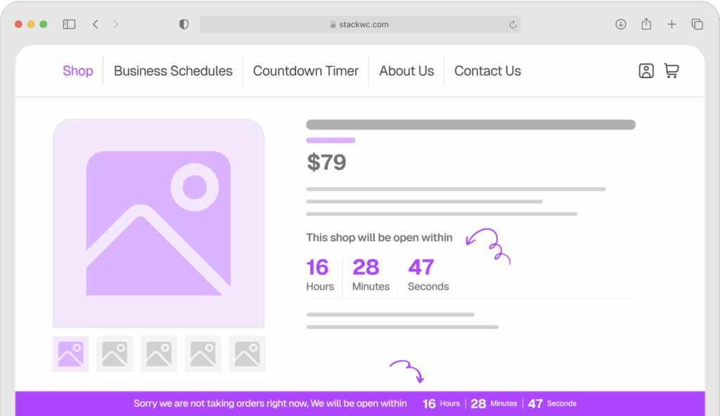 StackWC Open Close Store for WooCommerce