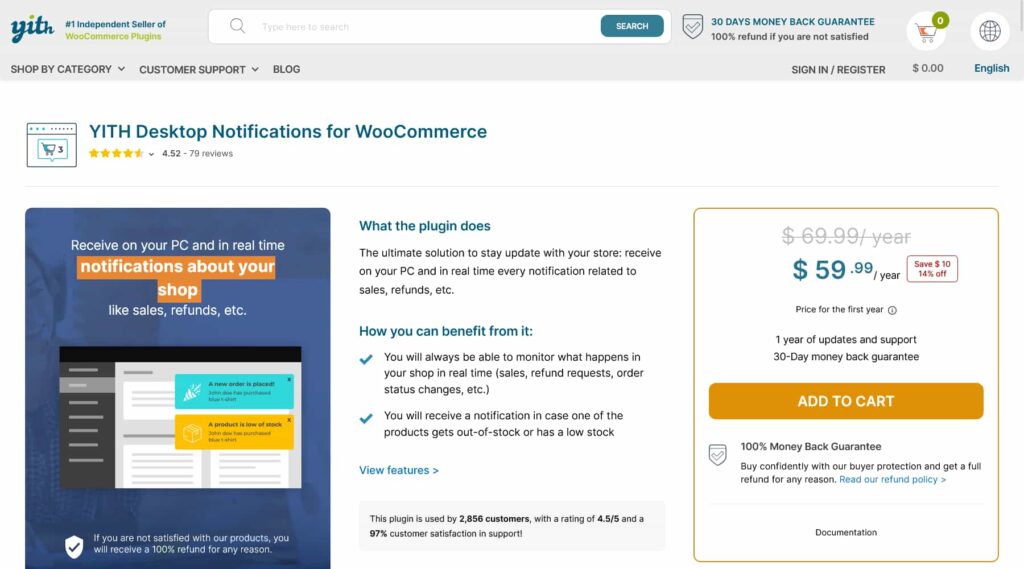 YITH WooCommerce Desktop Notifications