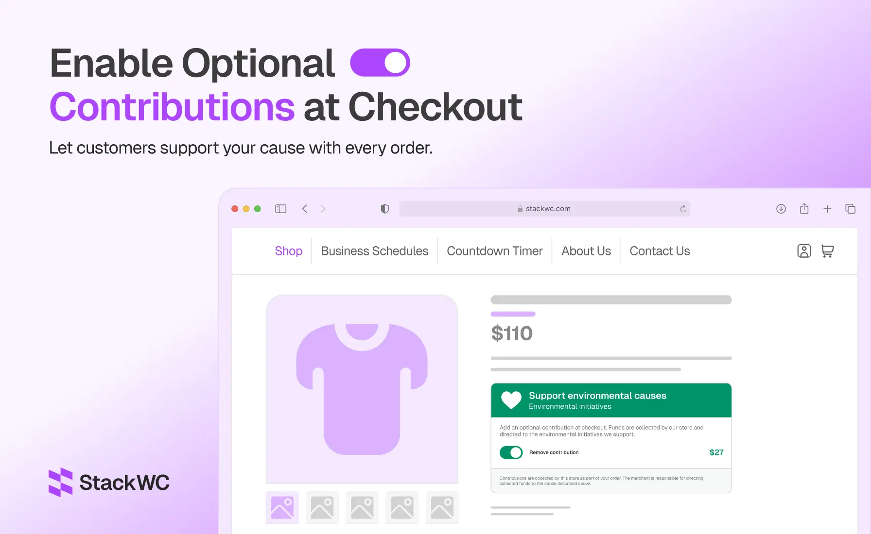 Checkout Contributions for WooCommerce